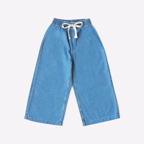 Pantalón Jeans Mom Palazzo Nena Bebe Marca Grisino Algodón 