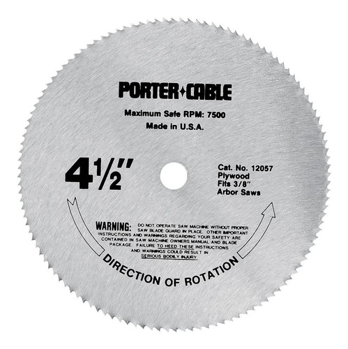 Disco Porter-cable De 4-1/2 Pulgadas, Para Cortar Madera