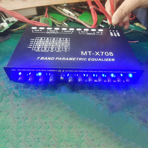 Ecualizador De 7 Bandas Chip Dsp Entradas Cd Aux