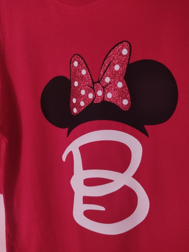 Set De 4 Playeras Personalizadas Minnie O Mickey Disney