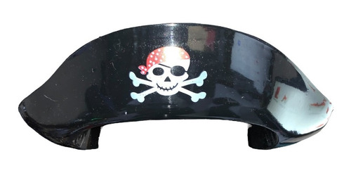 6 Sombrero Pirata Economico Negro Disfraz Capitan Gorro 