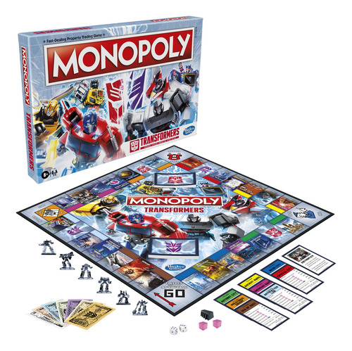 Juego De Mesa Monopoly Transformers Edition Para 26 Jugadore