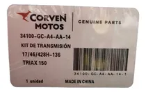 Comprar Kit Piñon\u002Fcorona\u002Fcadena Corven Triax 150 - 46\u002F17  - Rg Motos