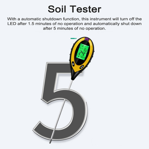 Analisador De Solo Digital 4 Em 1, Testador De Solo Multidiv