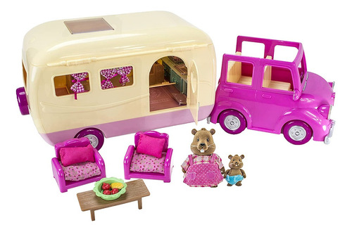 Juguete Camper Woodzeez Color Rosa