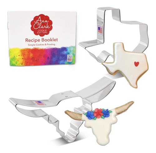 Ann Clark Cookie Cutters Juego Cortador Galleta Texa 2 Pieza