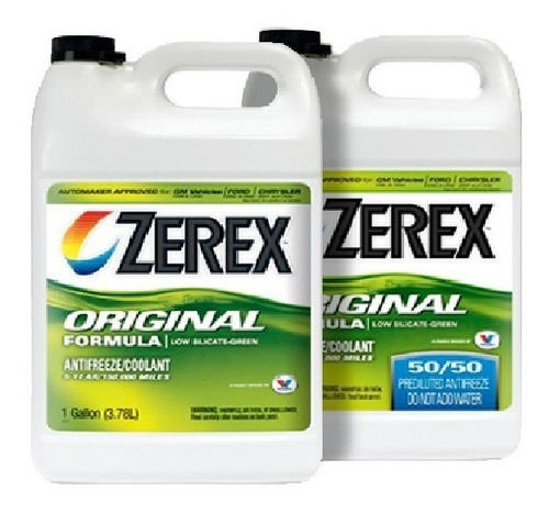 Zerex Refrigerante 4 Litros Valvoline Bidon Zona Norte