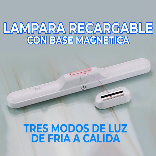 Lampara Recargable Con Base Magnética