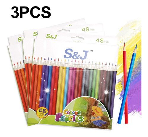 Lápices De Colores De Arte Profesional 48 Colores * 3 Juegos