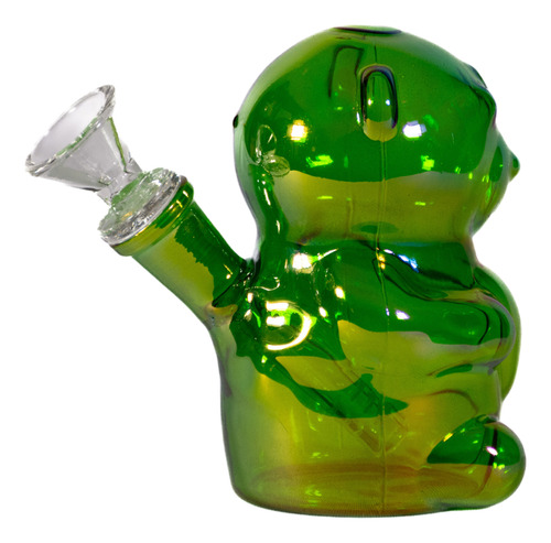 Bubbler Gummy Bear Vidrio Borosilicado Osito Verde