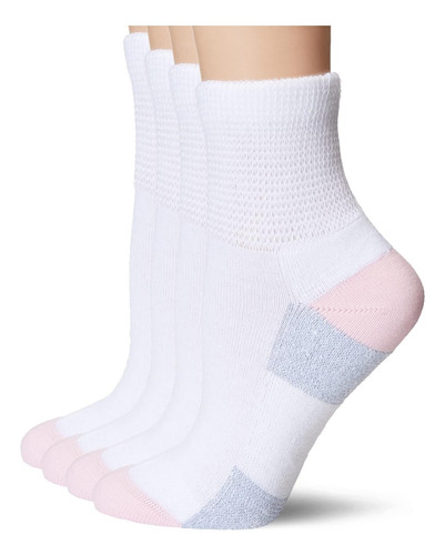 Medipeds Womens Diabetic Quarter Con Nanoglide, Calcetín De