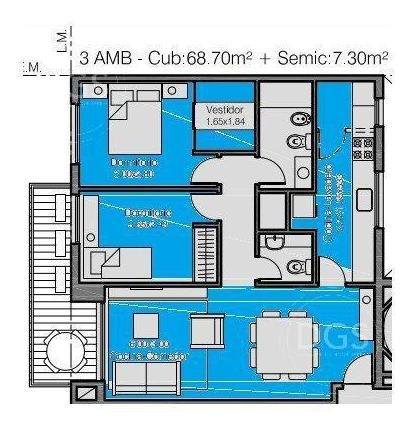 Imagen 8 de 10 de Espectacular Departamento 2 Ambientes Con Balcón - Villa Dominico