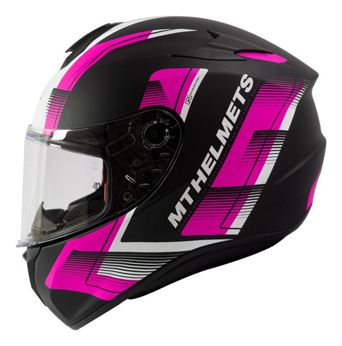 Casco De Moto Mt Helmets Targo Ivy D8 Rosa Mate