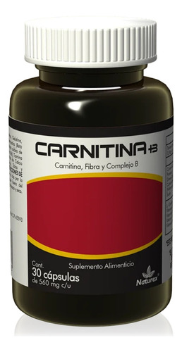 Carnitina Fibra Y Complejo B Naturex Frasco Con 30 Cápsulas