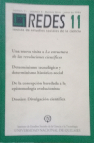 Redes N°11.revista De Estudios Sociales De La Ciencia