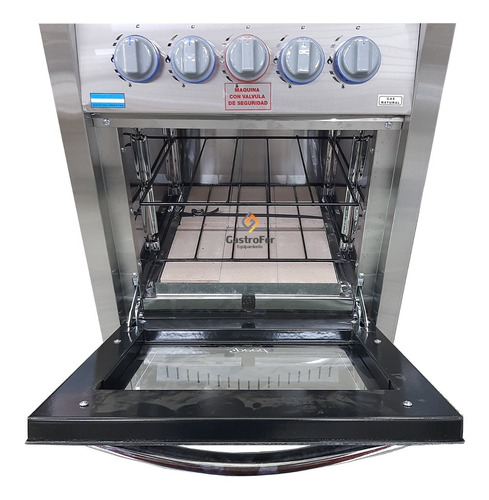 Imagen 4 de 8 de Cocina Industrial Speed 4 H 55 Cm Visor + Campana Circular
