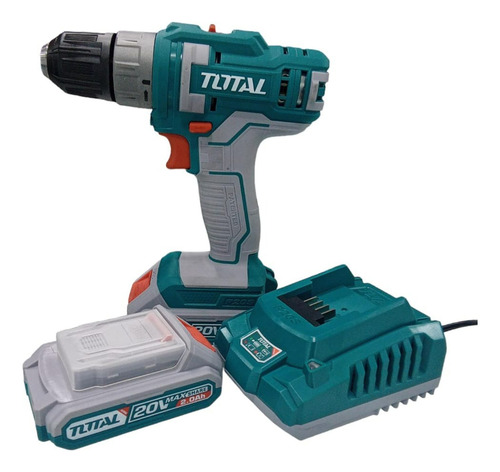 Taladro Inalámbrico Atornillador + Kit Mechas Y 2 Baterías