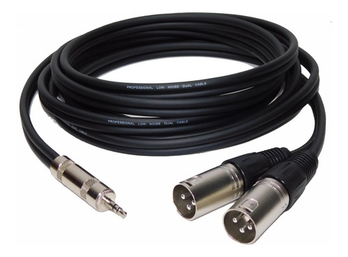Cable Mini Plug A 2canon Balanceados Macho 2 Mts Profesional