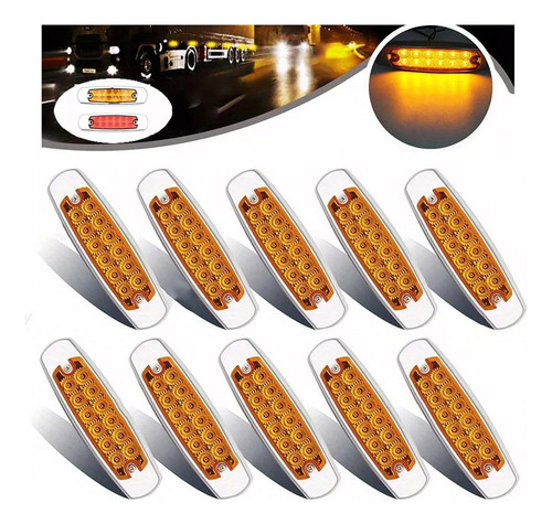 Pack X10 Luz Led Lateral Posición Para Camión Trocha