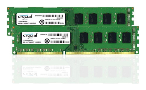 Memoria Ram Ddr3 8gb Crucial 1333/1600mhz Para Pc