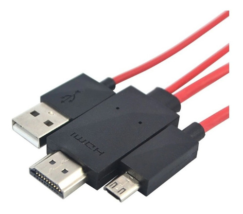 Adaptador Micro Usb A Hdmi Max 1080p Cable De 2.0metros