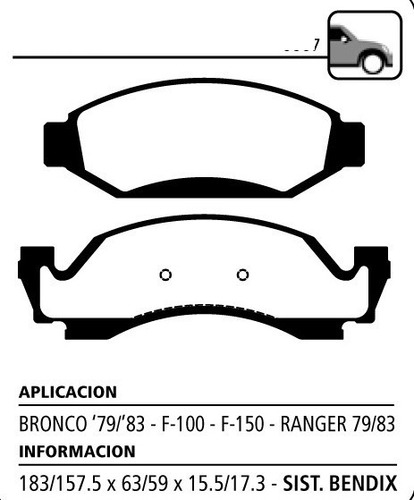 Juego Pastillas De Freno Litton P/ Ford F100 1979-1994