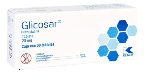 Glicosar Pravastatina Pack De 5 Cajitas Con 30 Tabs De 20 Mg