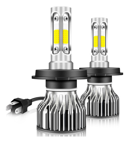 Kit Focos Led Con 4 Lados H4 9003 9007 Hb5 Alta Baja 15000lm