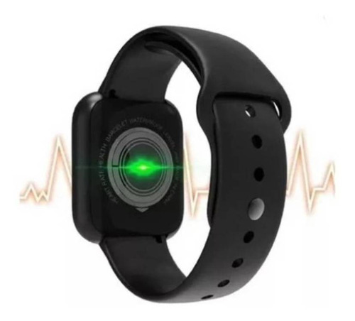 Imagen 8 de 8 de Smartwatch Smart Bracelet D20 1 1.3" con red móvil caja de plástico negra, malla negra de silicona y bisel negro de acrílico y plástico