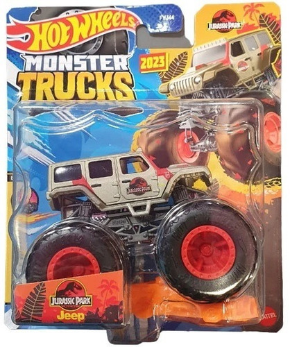 Hot Wheels Monster Truck Jeep Jurassic Park 