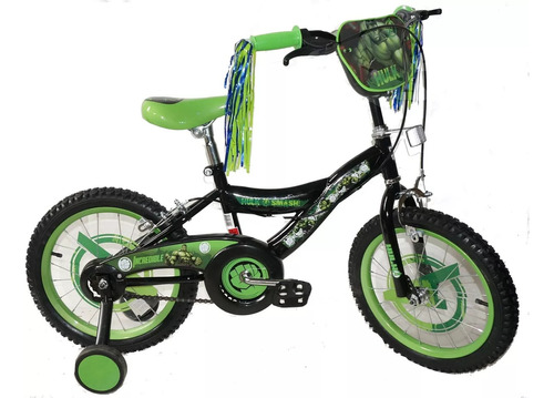 Bicicleta Hulk Rodado 16- Disney Original-