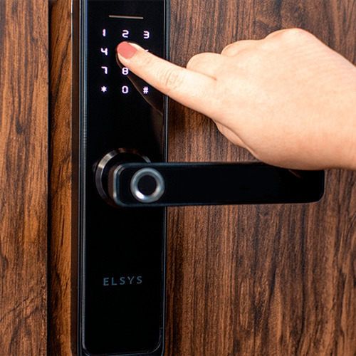 Imagem 6 de 6 de Fechadura Digital De Embutir Elsys Wi-fi, Com Biometria