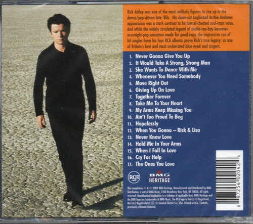 Rick Astley Greatest Hits Nuevo Michael Jackson Queen Ciudad