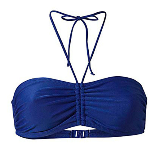 Traje De Baño G Para Mujer, Estilo Bandeau Bean, Liso, Mezcl