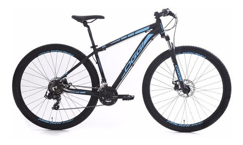 Bicicleta Mtb Oggi Hacker Sport 2019 29 Preto E Azul Shimano Tamanho 19