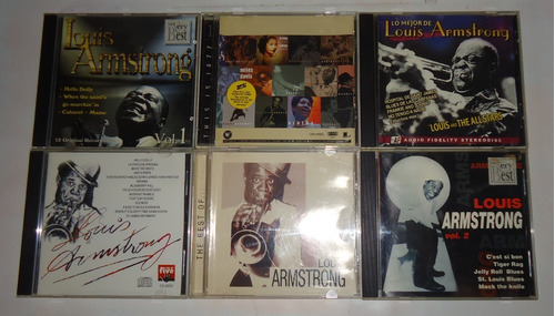Lote De 6 Cds De Música Originales De Louis Armstrong