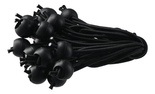 Sshhui 25pcs Ballas Black Bungee Multifuncionales Oxford De