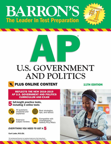 Libro Barron's Ap U.s. Government And Politics With Online