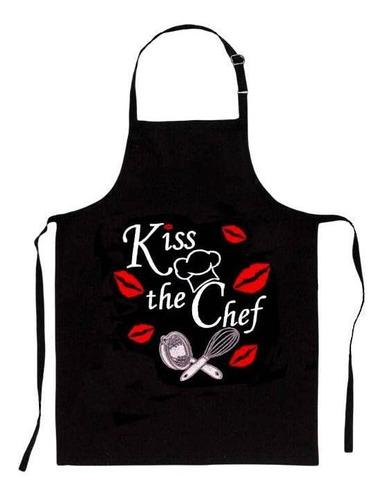 Kiss The Hot Chef Delantal Cocina Regalo Divertido Para Dia