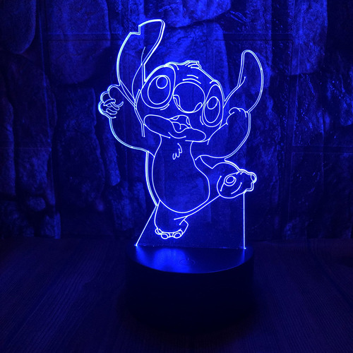 Bantogogo Kawaii Cartoon Animals Stich 3 Figura Anime 3d Led