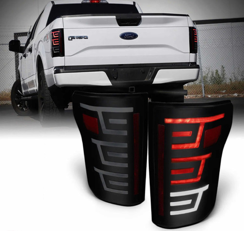 Par De Calaveras Led Ford Lobo F150 2015 2016 2017 Smoke