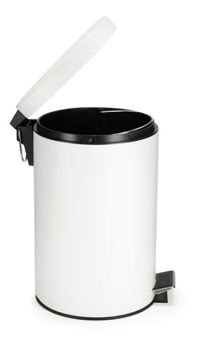 Imagen 4 de 8 de Tacho Basura Cesto Residuos 20 Litros Pedal Acero Inoxidable