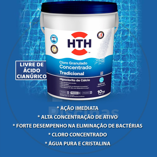 Produto Piscina Hth Tradicional Concentrado Granulado 10k