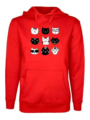 Polerón Estampado Unisex Gatitos Kawaii