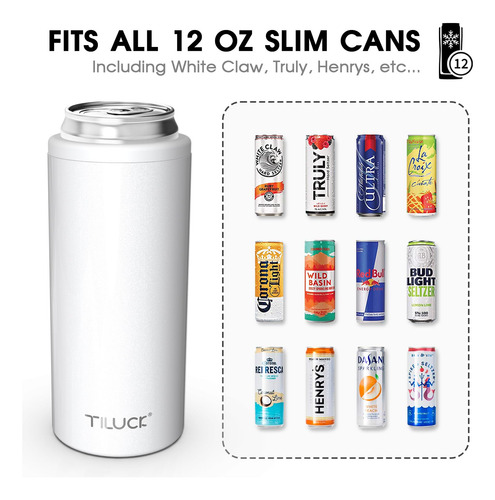 Can Cooler Tiluck Skinny For Slim Beer & Hard Seltzer 355 Ml