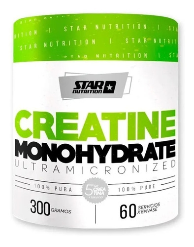 Creatina Star Nutrition 300 Gr Monohidrato 