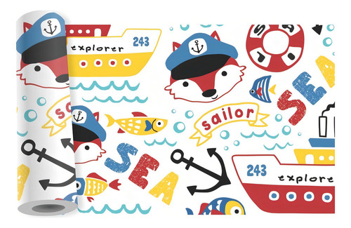 Quartinho Decorado Adesivo Kit Faixa Infantil B129