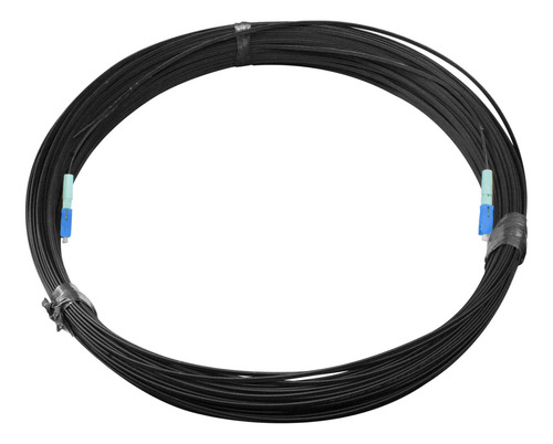 200 Metros Cabo Fibra Óptica 1fo Conectorizado Rosca Sc Upc