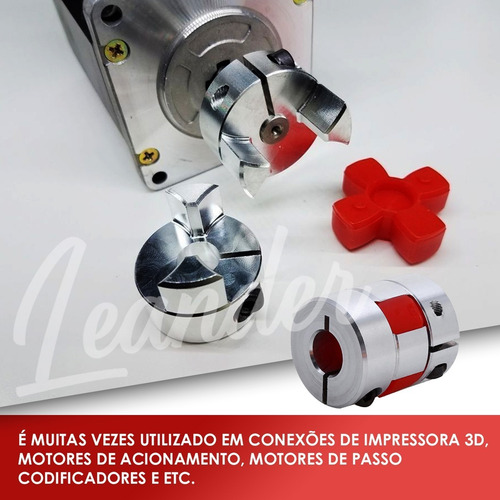 1 Peça - Acoplamento Flexível 8mm X 10mm Cnc Router 3d Eixo