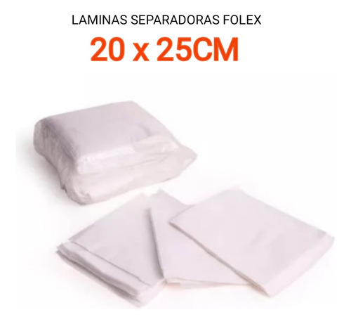 Separador Lámina Folex 20 X 25 Cm Pack Por 1kg